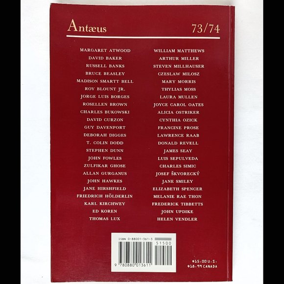 Antaeus 73/74 Spring 1994 Literary Journal, 231pp Arthur Miller, Margaret Atwood - Picture 2 of 5